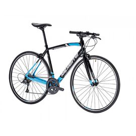 Шоссейный велосипед Lapierre Audacio 100 CP Flat 28" 2018, Вариант УТ-00103794: Рама: L 55 см (Рост 180-190 см) Цвет: черный/голубой, изображение  - НаВелосипеде.рф