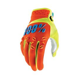 Велоперчатки 100% Airmatic Glove, оранжевый, 2017, 10004-006-11, Вариант УТ-00104284: Размер: M, изображение  - НаВелосипеде.рф