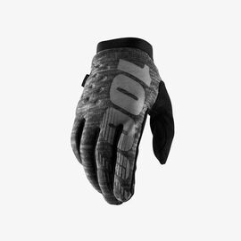 Велоперчатки 100% Brisker Glove Heather Grey, 2018, 10016-007-12, Вариант УТ-00115638: Размер: L , изображение  - НаВелосипеде.рф