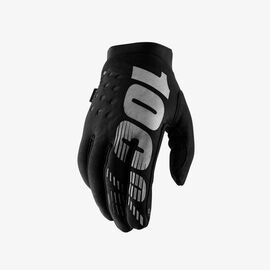 Велоперчатки 100% Brisker Glove, черно-серый, 2018, 10016-057-12, Вариант УТ-00115625: Размер: L, изображение  - НаВелосипеде.рф