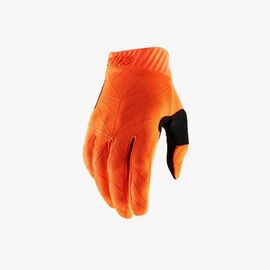 Велоперчатки 100% Ridefit Glove, оранжево-черный, 2018, 10014-260-13, Вариант УТ-00115674: Размер: L, изображение  - НаВелосипеде.рф