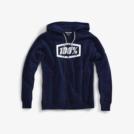 Толстовка 100% Syndicate Zip Hooded Sweatshirt, сине-белый 2018, Вариант УТ-00120814: Размер: L , изображение  - НаВелосипеде.рф