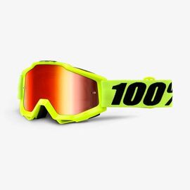 Велоочки 100% Accuri Fluo Yellow / Red Mirror Lens, 50210-004-02, изображение  - НаВелосипеде.рф