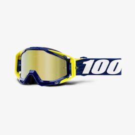 Очки велосипедные 100% Racecraft Bibal Navy / Mirror True Gold Lens, 50110-268-02, изображение  - НаВелосипеде.рф