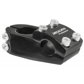 Вынос велосипедный Zoom BMX 22,2 мм, внешний, 1 1/8", 25 мм, 10', алюминий, черный, 00-190150, изображение  - НаВелосипеде.рф