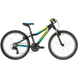 Подростковый велосипед Bergamont Revox Boy 24" 2018, Вариант УТ-00098593: Рама: XS 32 см (Рост 130-145 см) Цвет: Black / Neon Yellow, изображение  - НаВелосипеде.рф