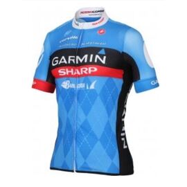 Майка велосипедная короткий рукав Castelli GARMIN Team красная полоса, 3702, Вариант УТ-00111928: Размер: L, изображение  - НаВелосипеде.рф