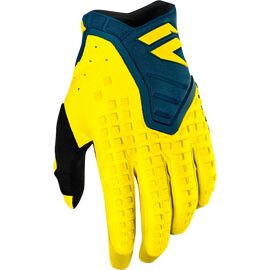 Велоперчатки подростковые Shift White Air Youth Glove, желто-синие, 2019, 19356-079-L, Вариант УТ-00104538: Размер: L , изображение  - НаВелосипеде.рф