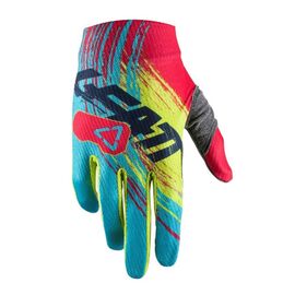 Велоперчатки подростковые Leatt GPX 1.5 Junior Glove, красно-желтые, 2019, 6019033340, Вариант УТ-00121231: Размер: M , изображение  - НаВелосипеде.рф