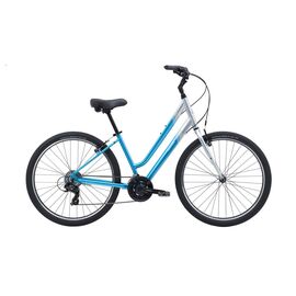 Гибридный велосипед Marin Stinson ST 27,5" 2019, Вариант УТ-00105424: Рама: L (Рост:  176 – 183 см), Цвет: сине-серебристый, изображение  - НаВелосипеде.рф