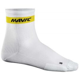 Велоноски Mavic COSMIC Mid Sock, белый, 2019, 380808, Вариант УТ-00113091: Размер: 35/38, изображение  - НаВелосипеде.рф