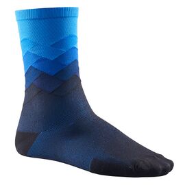 Велоноски MAVIC Cosmic Graphic Socks, Синий, 2018, 401951, Вариант УТ-00113085: Размер: 39/42, изображение  - НаВелосипеде.рф