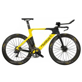 Шоссейный велосипед Wilier Turbine Crono Ultegra Di2 Disc Cosmic Elite, 2019 желтый, Вариант УТ-00116043: Рама: L (Рост: 177-182 см), Цвет: черный/желтый, изображение  - НаВелосипеде.рф