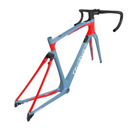 Рама велосипедная Wilier Cento10 NDR DISC 2021, E906R1, Вариант УТ-00115995: Размер: L (Рост: 177-182 см), Цвет: серо-голубой/красный, изображение  - НаВелосипеде.рф