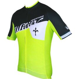 Веломайка короткий рукав Wilier FLASH YELLOW, +15+30, Жёлтый fluo/черный, WL144, Вариант УТ-00114986: Размер: L, изображение  - НаВелосипеде.рф