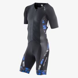Комбинезон для триатлона Orca 226 Kompress Aero Short Sleeve Race Suit, черный/синий, 2018, HVDD, Вариант УТ-00113938: Размер: S, изображение  - НаВелосипеде.рф