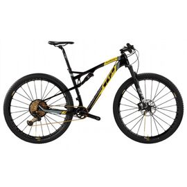Двухподвесный велосипед Wilier 101FX, XT 1x11 Marzocchi 320LCR CrossMax Elite, 2018, Вариант УТ-00115262: Рама: L (Рост: 177-182 см), Цвет: Черный/желтый, изображение  - НаВелосипеде.рф