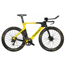 Шоссейный велосипед Wilier Turbine Crono Dura Ace Di2 Disc Aksium, 2019 желтый, Вариант УТ-00115451: Рама: L (Рост: 177-182 см), Цвет: черный/желтый, изображение  - НаВелосипеде.рф