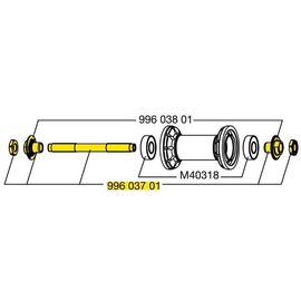 Ось велосипедная Mavic передней втулки QRM Road, 99603701, изображение  - НаВелосипеде.рф