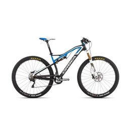 Двухподвесный велосипед Orbea OCCAM M30, 2015, Вариант УТ-00113459: Рама: M (Рост: 168 - 182 см) Цвет: черный/белый/голубой, изображение  - НаВелосипеде.рф