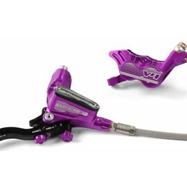 Велотормоз Tech 3 V4 Front - No Rotor - Purple - BRAIDED-L/H (комплект)(T3V4PUBFL), изображение  - НаВелосипеде.рф