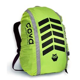 Чехол на рюкзак со световозвращающими лентами COVA™ "СИГНАЛ", цвет лимон, объем 20-40 литров, FOP55505, изображение  - НаВелосипеде.рф