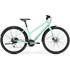 Велосипед гибридный Merida Crossway Urban 100 Lady, 2019, Вариант УТ-00127554: Рама: M 50cm (Рост: 165-170 см), Цвет: MattMintGreen/GlossyMint, изображение  - НаВелосипеде.рф