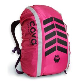 Чехол на рюкзак со световозвращающими лентамиCOVA™  "СИГНАЛ", цвет фуксия, объем 20-40 литров, FOP55507, изображение  - НаВелосипеде.рф
