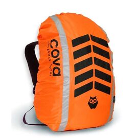 Чехол на рюкзак со световозвращающими лентами COVA™  "СИГНАЛ", цвет оранж, объем 20-40 литров, FOP55506, изображение  - НаВелосипеде.рф