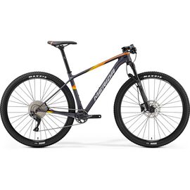 Горный велосипед Merida Big.Nine 3000, 2019, Вариант УТ-00109993: Рама: L 19" (Рост: 185-190 см), Цвет: MattDarkSilver/Orange, изображение  - НаВелосипеде.рф