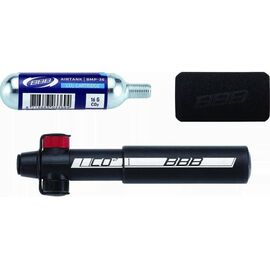 Велонасос BBB Co2 Blaster mini combi pump, черный, BMP-33S, изображение  - НаВелосипеде.рф