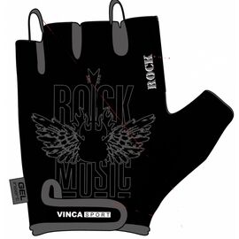 Велоперчатки Vinca Sport, черный/серый, VG 870 Rock, Вариант УТ-00105597: Размер: L, изображение  - НаВелосипеде.рф