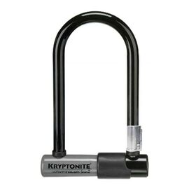 Велосипедный замок Kryptonite Kryptolok Mini-7 w/ Flex Cable & Flexframe Bracket U-lock, на ключ, серый, 720018001973, изображение  - НаВелосипеде.рф