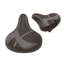 Седло велосипедное Vinca Sport, комфортное, 270*220мм, черное, VS 62 black, изображение  - НаВелосипеде.рф