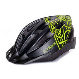 Велошлем Vinca Sport IN-MOLD, черный/зеленый, VSH 23 New celt, Вариант УТ-00124633: Размер: L (58-61 см), изображение  - НаВелосипеде.рф