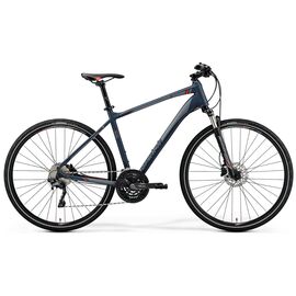 Велосипед гибридный Merida Crossway 600, 2019, Вариант УТ-00121342: Рама: L 55cm (Рост: 175-180 см), Цвет: MattDarkGrey/Red/SilverGrey, изображение  - НаВелосипеде.рф