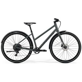 Велосипед гибридный Merida Crossway Urban 300 Lady, 2019, Вариант УТ-00124003: Рама: M 50cm (Рост: 165-170 см), Цвет: MattDarkGreen/ReflectiveGreen, изображение  - НаВелосипеде.рф
