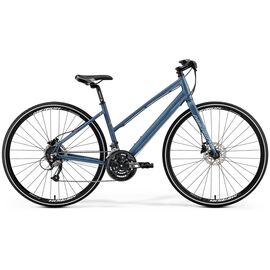 Велосипед гибридный, женский Merida Crossway Urban 40-D, 2019, Вариант УТ-00110084: Рама: L 55cm (Рост: 175-180 см), Цвет: MattSteelBlue/Red, изображение  - НаВелосипеде.рф