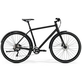 Велосипед гибридный Merida Crossway Urban XT Edition, 2019, Вариант УТ-00121030: Рама: L 55cm (Рост: 175-180 см), Цвет: MattBlack/DarkReflectiveBlue, изображение  - НаВелосипеде.рф