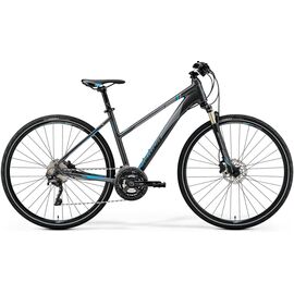 Велосипед гибридный Merida Crossway XT Edition Lady, 2019, Вариант УТ-00124009: Рама: S 47 см (Рост: 155-165 см), Цвет: DarkSilver/Blue, изображение  - НаВелосипеде.рф