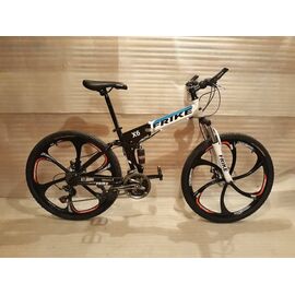 Складной велосипед Frike X6 2018, Вариант УТ-00035430: Колесо: 26" (Рост: 160-185 см), Цвет: черно-белый, изображение  - НаВелосипеде.рф