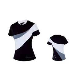 Велофутболка AUTHOR женская Lady Stretch Blk/Wht черно-бело-серая L, 8-7059543, изображение  - НаВелосипеде.рф