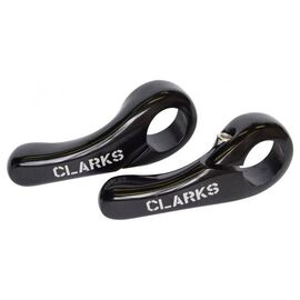 Рога для велосипеда CLARK`S алюминий короткие cb-02 "мини" слабоизогн. эргон. черные 3-322 , изображение  - НаВелосипеде.рф