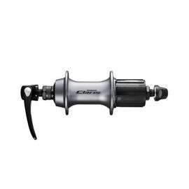 Велосипедная втулка SHIMANO Claris 2400, задняя, под кассету, 36 отверстий, 8/9 скоростей, QR, серебро EFH2400AYAS, изображение  - НаВелосипеде.рф