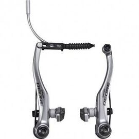 Тормоз Shimano v-br LX, BR-T610 задний, колодки S70C серебристый   EBRT610RX41SSP, изображение  - НаВелосипеде.рф