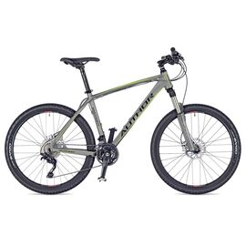 Горный велосипед AUTHOR Instinct 2017, Вариант УТ-00023326: Размер 19" (Рост: 170-185см); Цвет: серебро/зелёный, изображение  - НаВелосипеде.рф