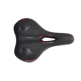 Велоседло Vinca Sport VS 01, туристическое, 258*190 мм, цвет черный, VS 01 marso red, изображение  - НаВелосипеде.рф