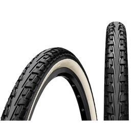 Велопокрышка Continental RIDE Tour, 20 x 1.75, 180TPI, черно-белая, защита от проколов, 101184, изображение  - НаВелосипеде.рф
