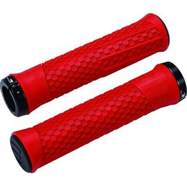 Грипсы велосипедные BBB Python, 142mm, red / lockring красный/черный, BHG-95, изображение  - НаВелосипеде.рф