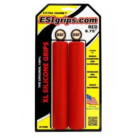 Грипсы велосипедные ESI Extra Chunky XL 6,75", красный, 67XRD, изображение  - НаВелосипеде.рф